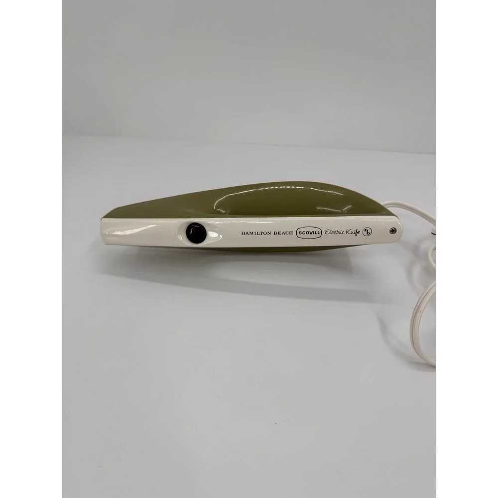Vintage Hamilton Beach Scovill Electric Knife Model 275A Green Tested Works‎